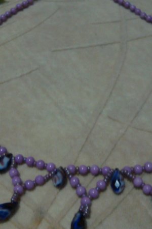 Работа Колье "Сиреневый туман"