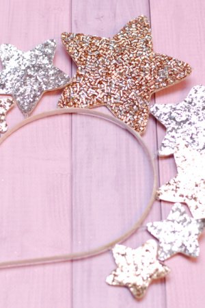 Робота Обруч обідок зірки сріблясто-золотий