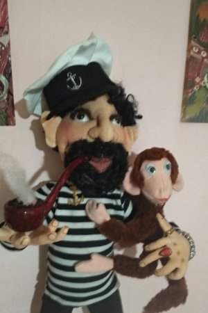 Робота Текстильна інтер'єрна лялька Моряк