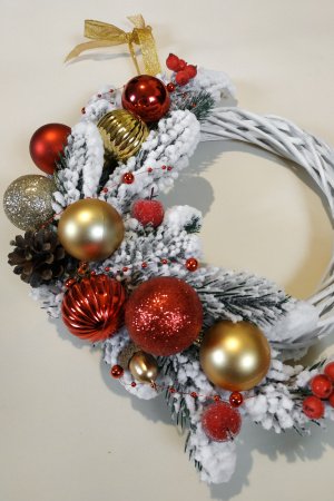 Работа Рождественский новогодний венок