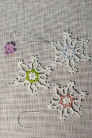 Робота Комплект прикрас на ялинку "Новорічна сніжинка"