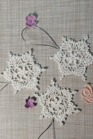 Работа Комплект снежинок
