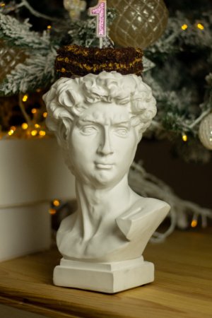 Робота Кашпо Давид 28 см ваза підставка під ручки пензлі скульптура