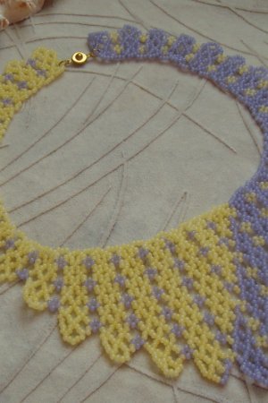 Робота Кольє з матового чеського бісеру