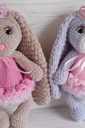 Робота Зайчик Принцеса плюшева. Зростання 26 см. Наявність