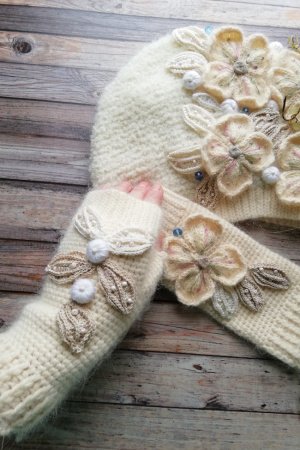 Работа Комплект Зимние цветы