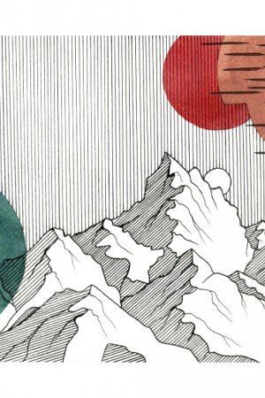 Робота Картина для інтер'єру - Ніхон-Коху, легенда - 21х29.7 см