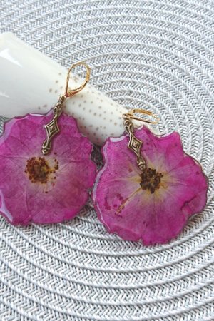 Работа Серьги ручной работы Роза