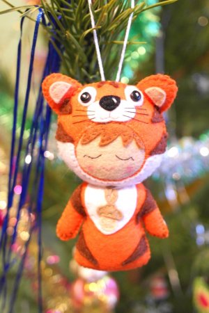 Работа символ 2022 года - малыш тигр