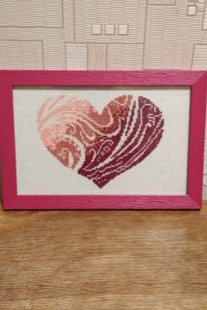 Робота Вишивка - картина до дня закоханних 