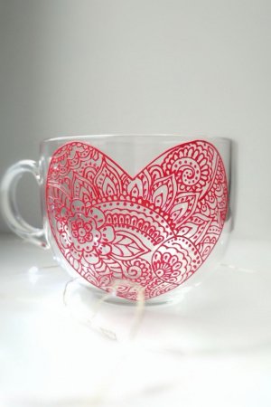 Робота Серце чашка ручний розпис