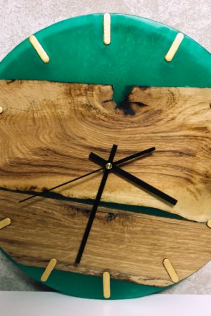 Робота Настінний годинник у стилі Loft Green