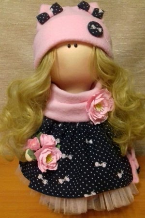 Работа Интерьерная кукла цветок