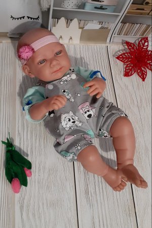 Работа Одежда пупс Антонио Хуан . Футболка, комбинезон + повязка. 