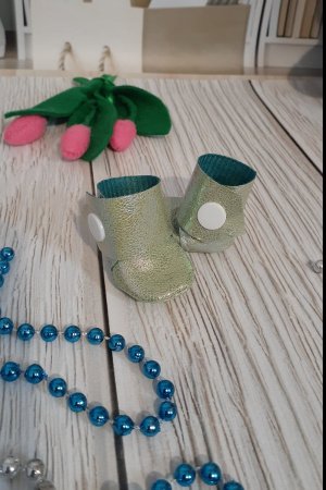 Робота Черевики для пупса Антоніо Хуан 26 см. Салатові.