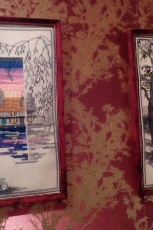 Робота 10 вишитих картин одним лотом.