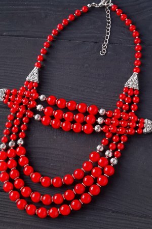 Работа Комплект украшений из натуральных кораллов "Сяй" двойка