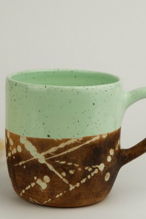 Работа Чашка керамическая Ментол, 400мл