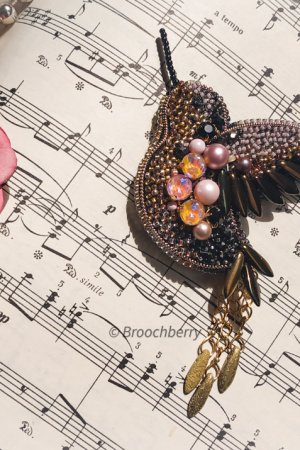 Робота Брошка Колібрі ручної роботи