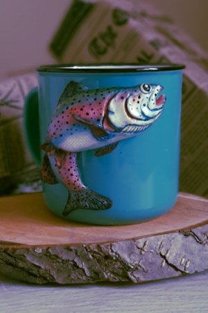 Робота Кружка з рибою, чашка рибака, подарунок для рибака
