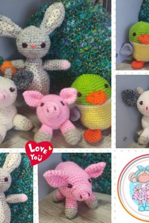 Работа Набор вязаных игрушек ′Милая Ферма′