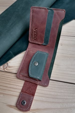 Работа Кошелек из натуральной кожи. Ручная работа.