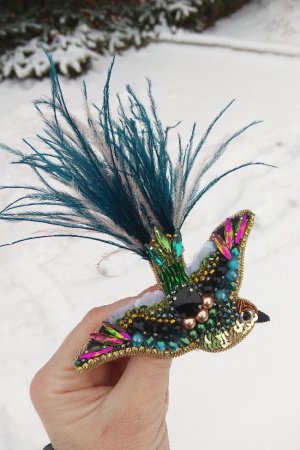 Робота Брошь Птах