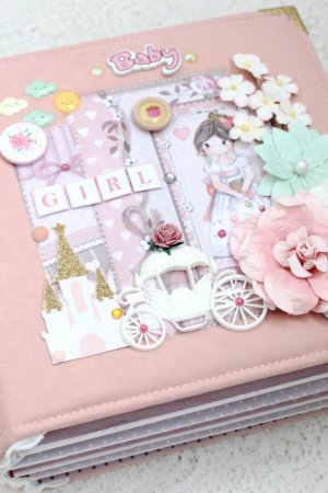 Работа Скрапбукинг альбом на заказ для девочки 