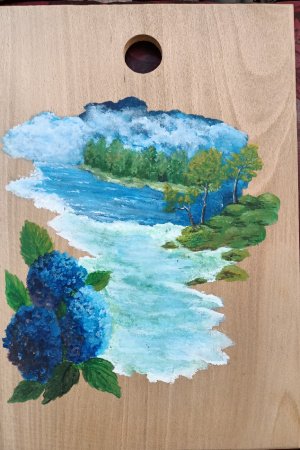 Робота Дошка кухонна "Гортензія"