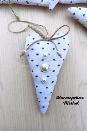 Работа Текстильное сердечко Тильда. Валентинка. 14 февраля. 