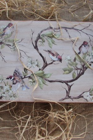 Робота Великий піднос з ручками, Весна