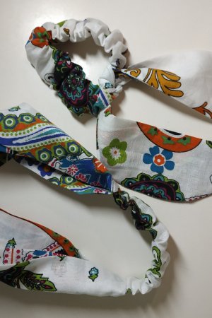 Работа Повязка на голову + резинка Твилли