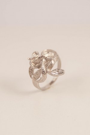 Работа Серебряное кольцо "Змейка"