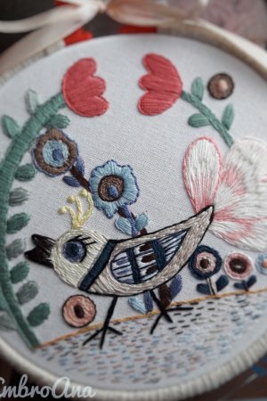 Робота Вишита картина Райська пташка