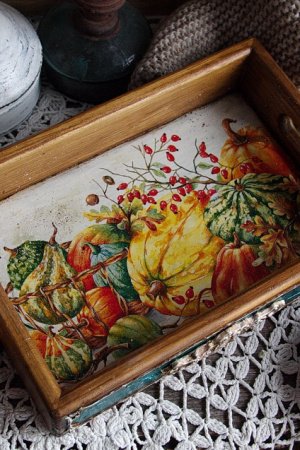 Робота затишний піднос з тиковками