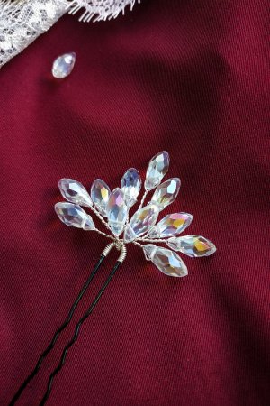 Работа Шпилька украшение в прическе невесты, выпускницы, свадьбы