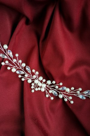 Работа Веточка в прическе невесты на свадьбу, гребень, выпускной