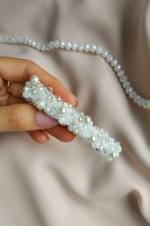 Работа Заколка автомат для праздника, на подарок, на каждый день