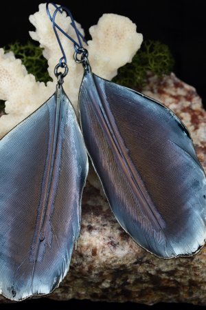 Робота СЕРЕЖКИ КЛАСИЧНІ: "НІЧНА ПТАХА" 89.52