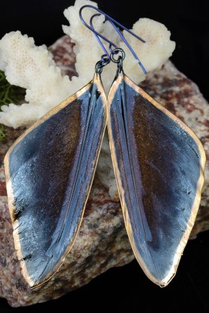 Работа Серьги : "Сумеречная птица" 89.55