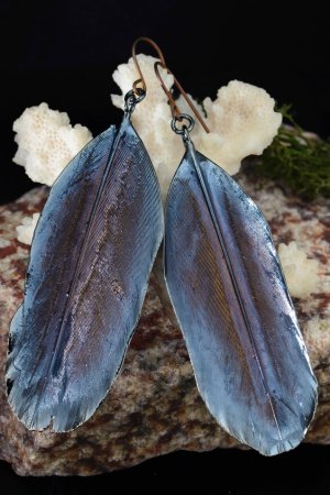 Работа СЕРЕЖКИ КЛАССИЧЕСКИЕ: "НОЧНАЯ ПТИЦА" 89|63