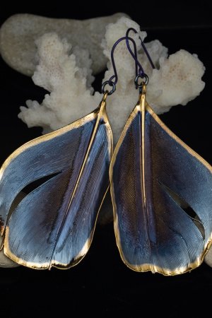 Работа СЕРЕЖКИ : "Сумеречная ПТИЦА" 89/17