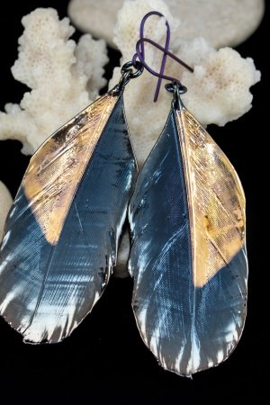 Работа Серьги "Птица" 87/07