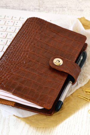 Работа Кожа. Модель "Classic", Виски Кроко (Personal)