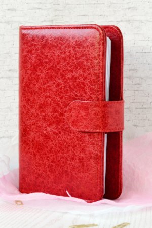 Работа Кожаный планер / блокнот "Красный мрамор" (Personal)