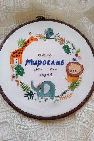 Робота Вишита дитяча метрика.