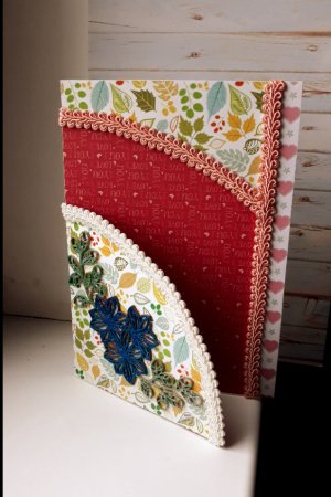 Работа Открывающаяся  открытка  необычной формы 2 "Нежность"