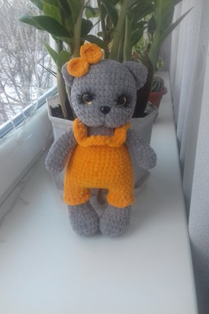 Работа Плюшевая кошечка 