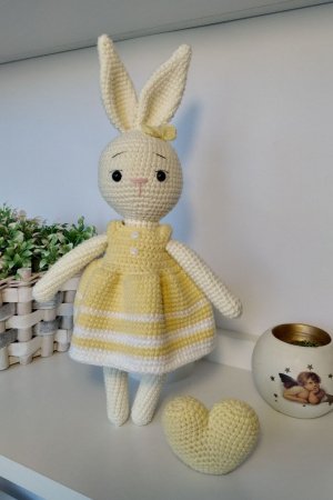 Работа Вязаная игрушка кролик Аврора