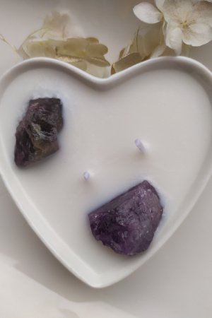 Робота Свічка з каменем аметистом